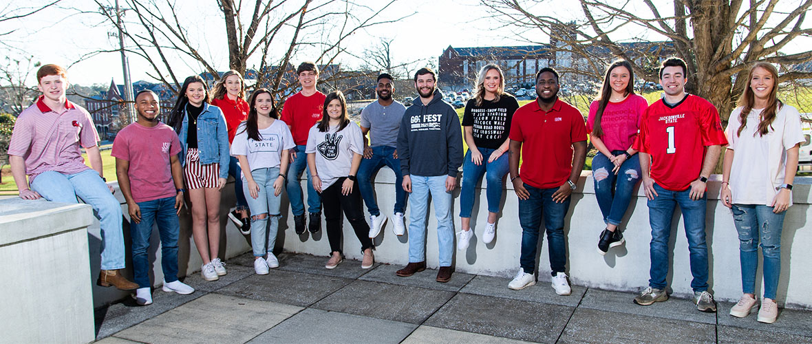 Orientation Leaders outside of Library