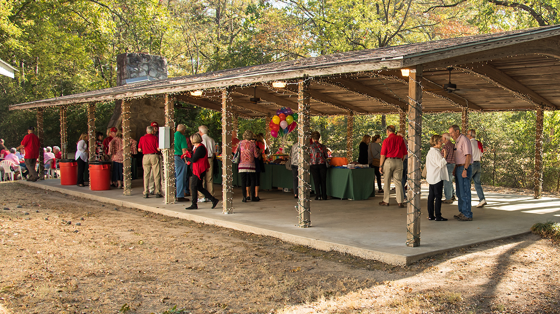 Pavilion at the Alumni House, Homecoming 2016