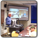 Faculty / students participate in videoconferencing course