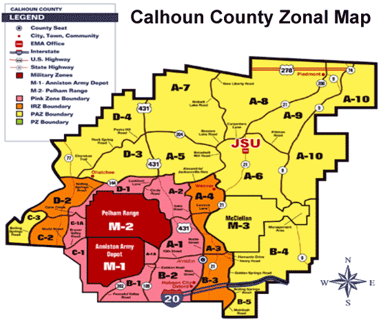 Calhoun-County-Zone-Map