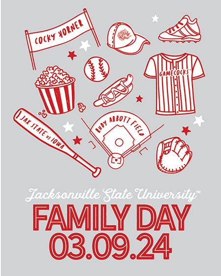 Family Day postcard artwork of football and helmet