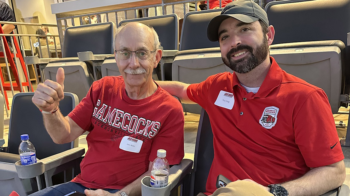 Gamecocks at the Trash Pandas game