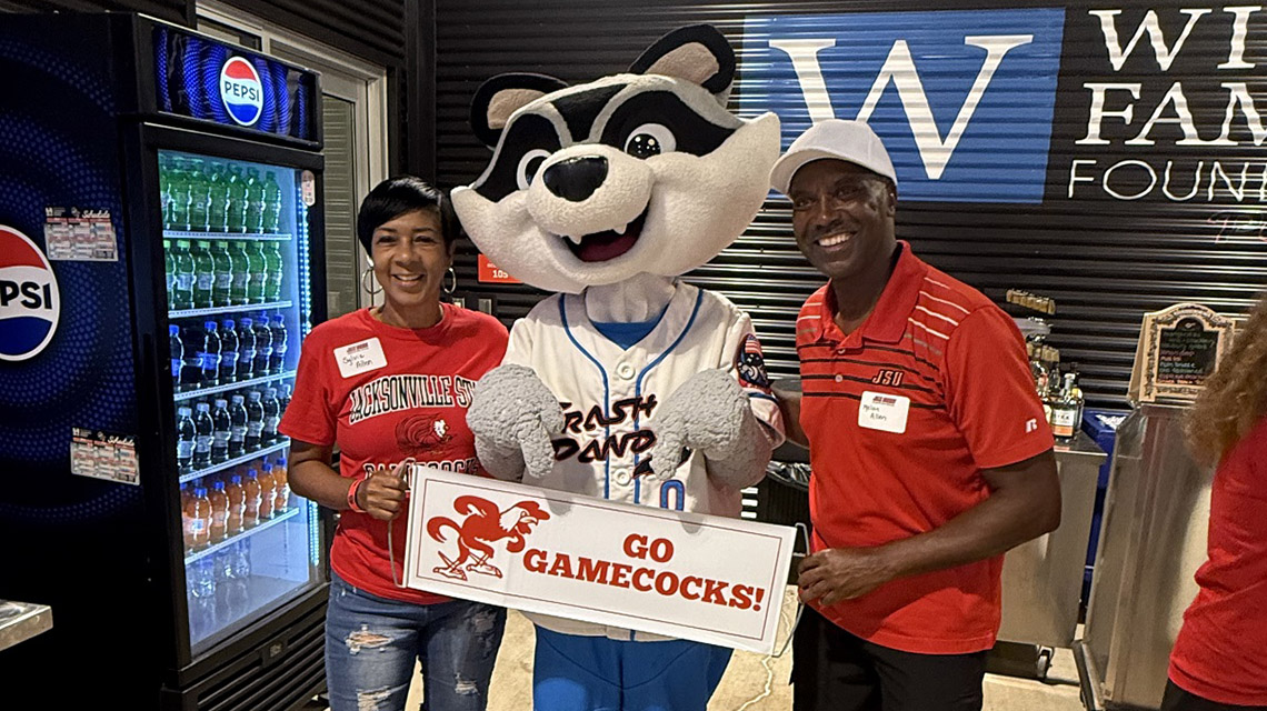Gamecocks at the Trash Pandas game