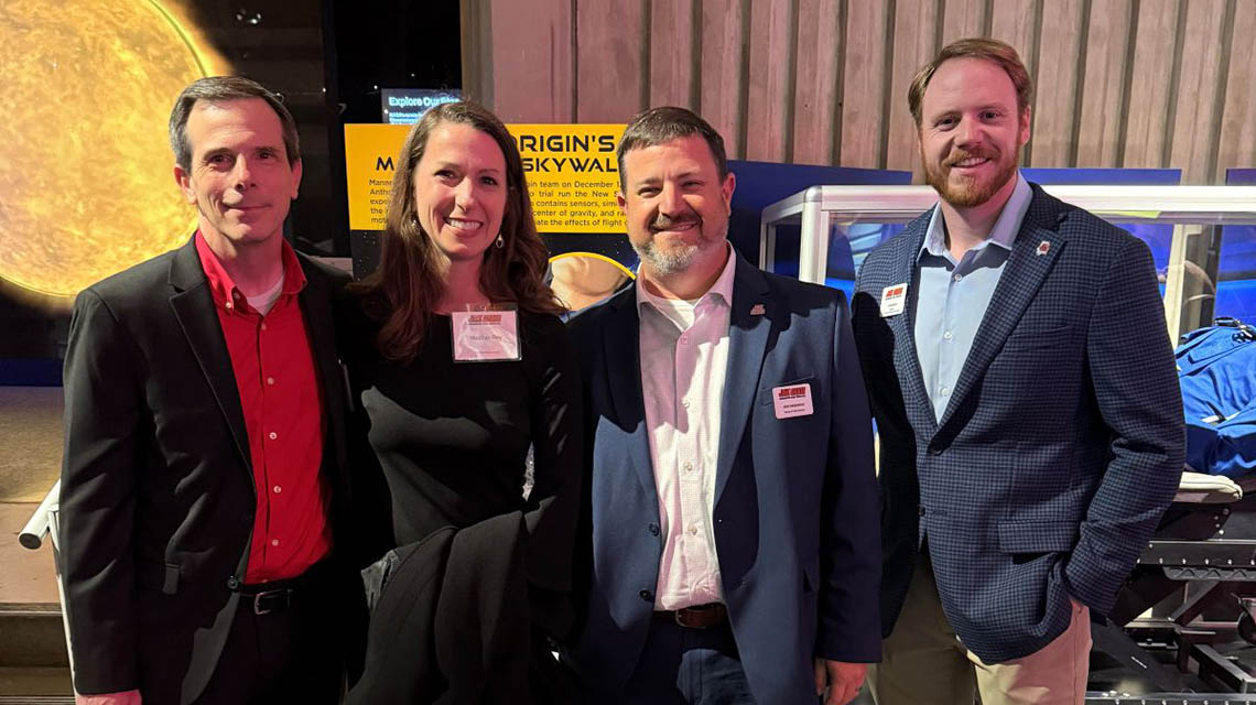 Jacksonville State University President, Don C. Killingsworth, Jr., Ed.D., and the Jax State Alumni Association hosted an evening of engaging conversation and university updates during the State of the University Presidential Address at the U.S. Space and Rocket Center in Huntsville.