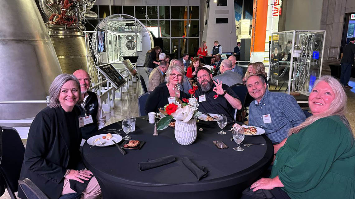 Jacksonville State University President, Don C. Killingsworth, Jr., Ed.D., and the Jax State Alumni Association hosted an evening of engaging conversation and university updates during the State of the University Presidential Address at the U.S. Space and Rocket Center in Huntsville.
