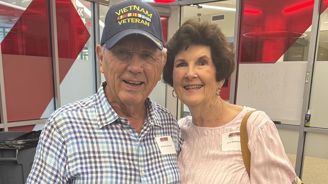 Jax State retirees gathered together for an honorary lunch