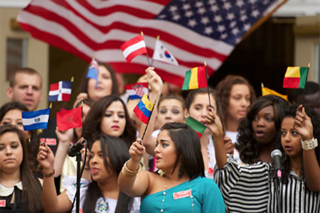 JSU international students in parade