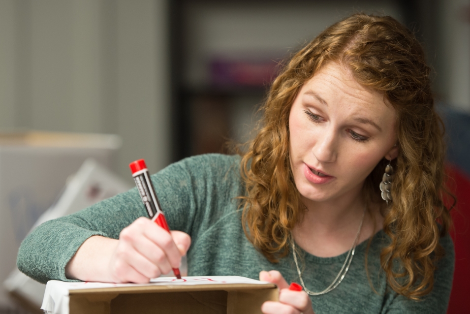 woman writing