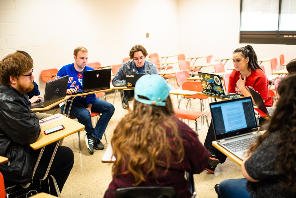 students in classroom