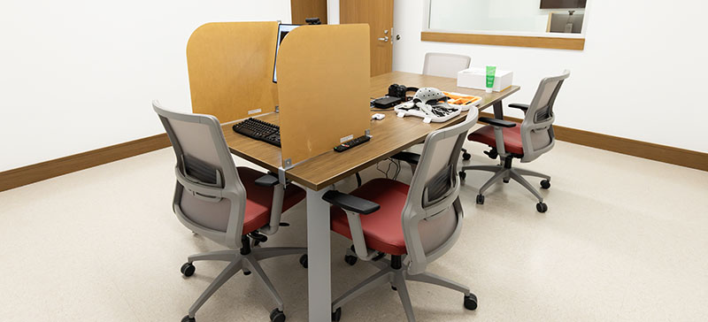 Large classroom with auditorium seating