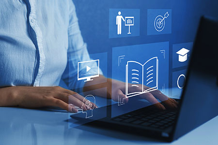 Person using a computer