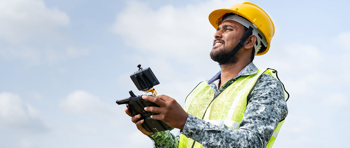 Drone Pilot at work