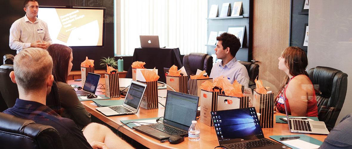 Human Resources professionals around table