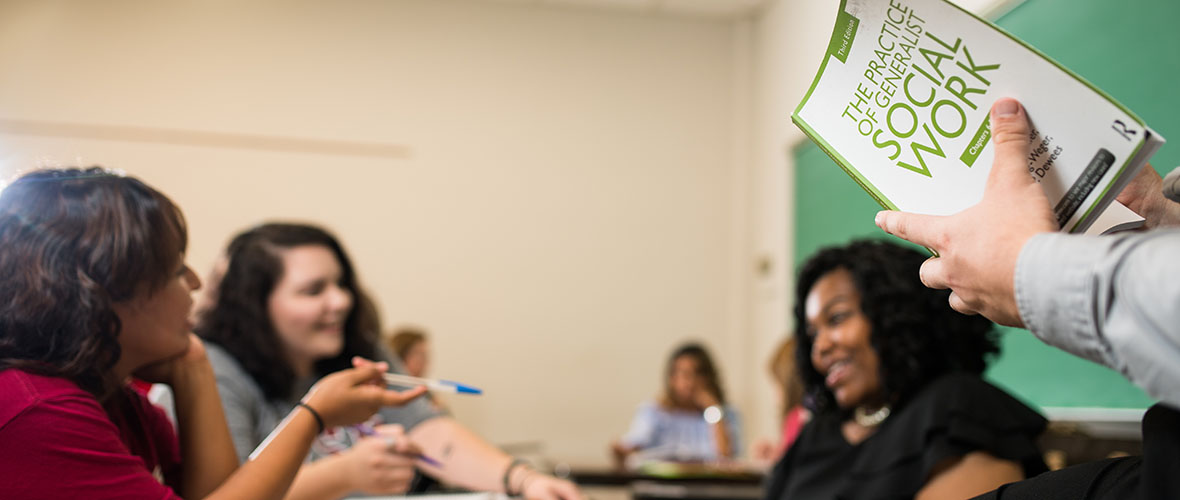 Students studying Social Work