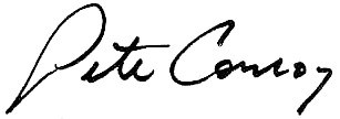pete conroy signature