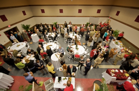 a reception in the canyon center