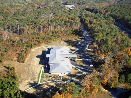 aerial view of the Canyon Center