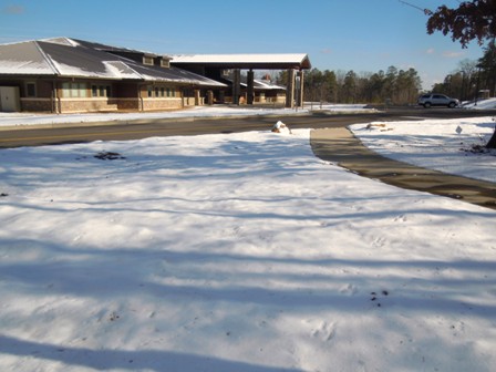 canyon center in the snow