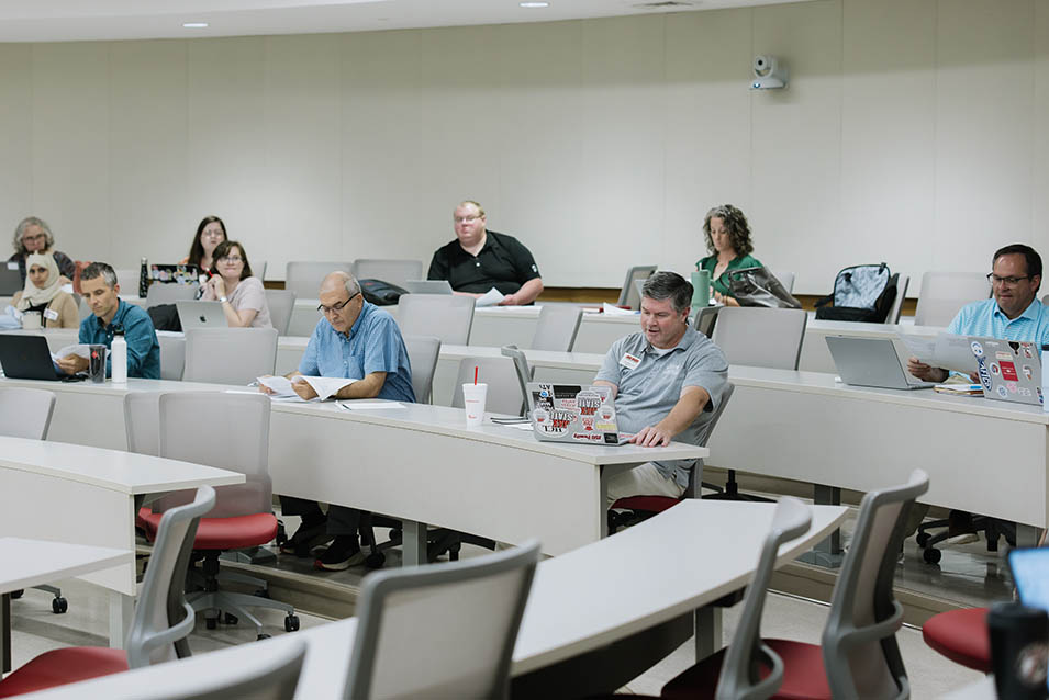 Faculty Senate in session