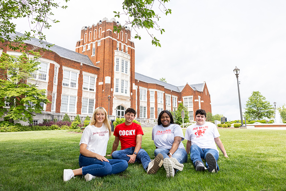 The SGA officers outside of the TMB