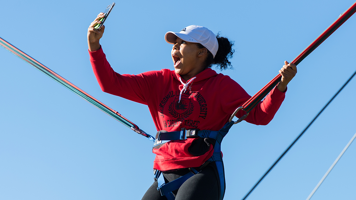 Student Bungee jumping