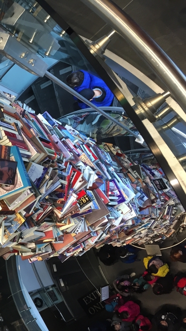 The Lincoln Book Tower on display at Ford's Theatre