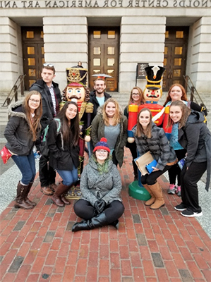 Students at the Reynolds Center