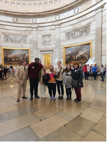 U.S. Capitol Rotunda JSU Students and Dr. Owens 