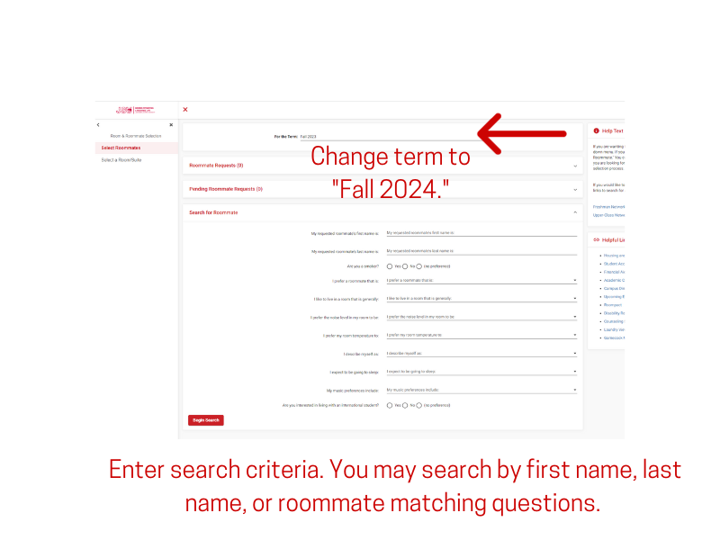 change term to fall 2024