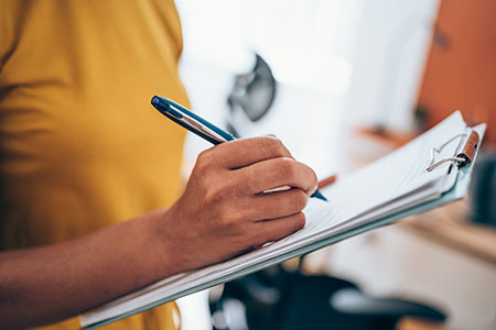 graphic- clipboard with pen