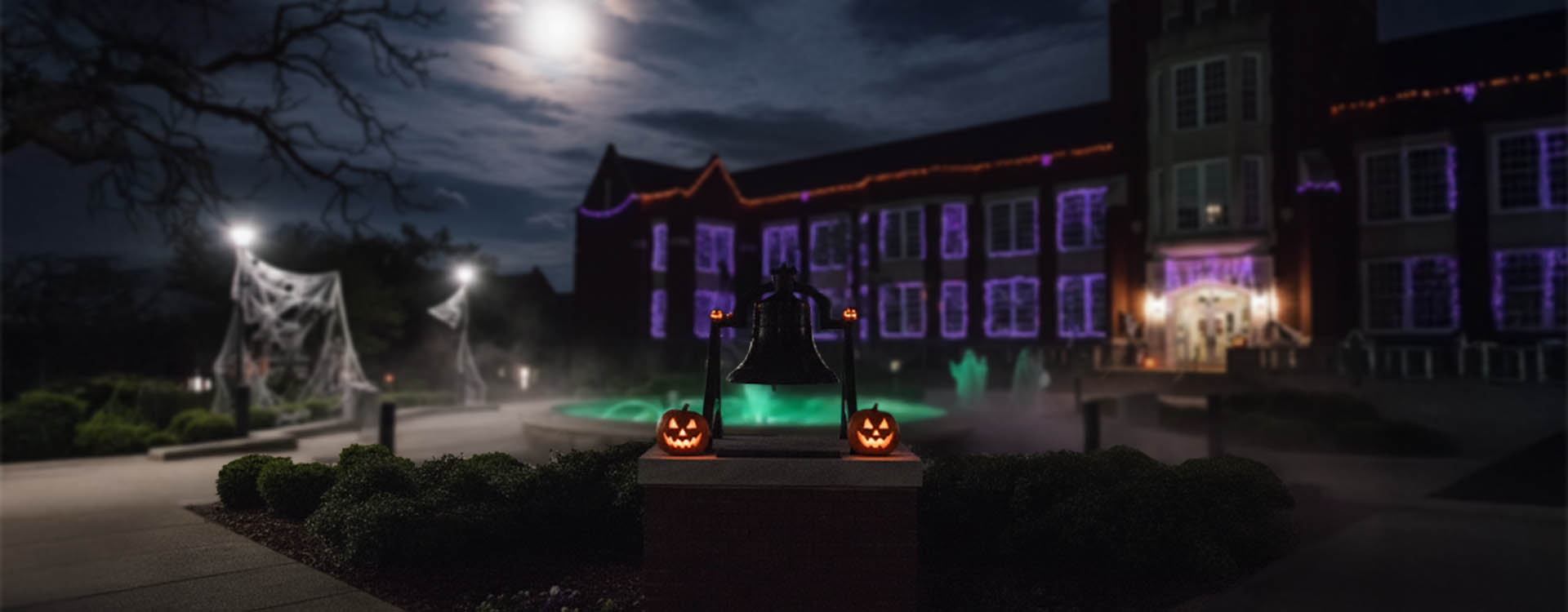 Angle Hall during Halloween