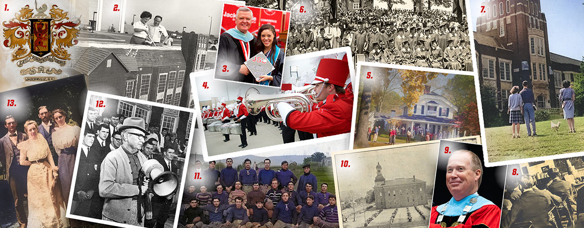 A collage of moments in JSU history