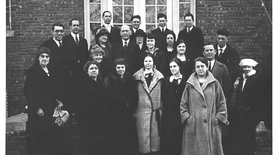 Jacksonville State Normal School Faculty and President C.W. Daugette, circa 1920