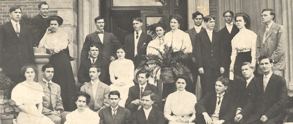 special collections header image 1900s students