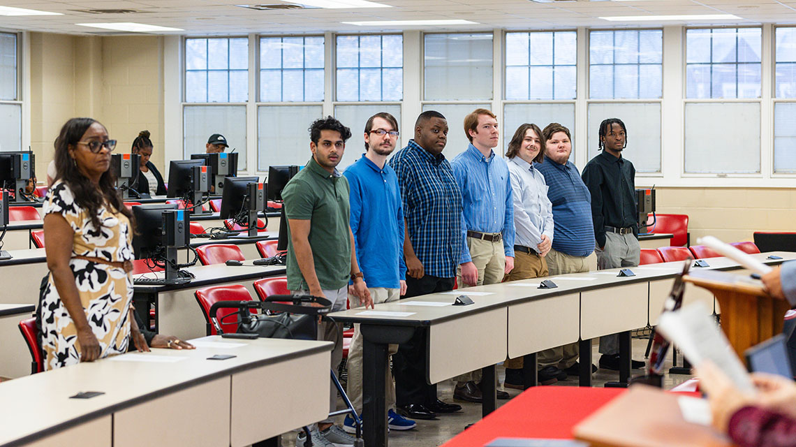 Students at their desks