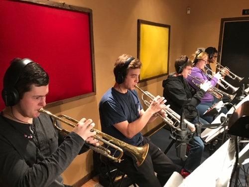JSU Jazz Trumpets in Studio
