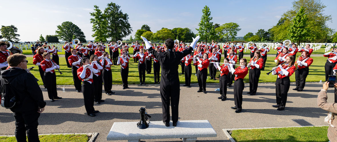 Marching Southerners in France for 80th Anniversary of D Day