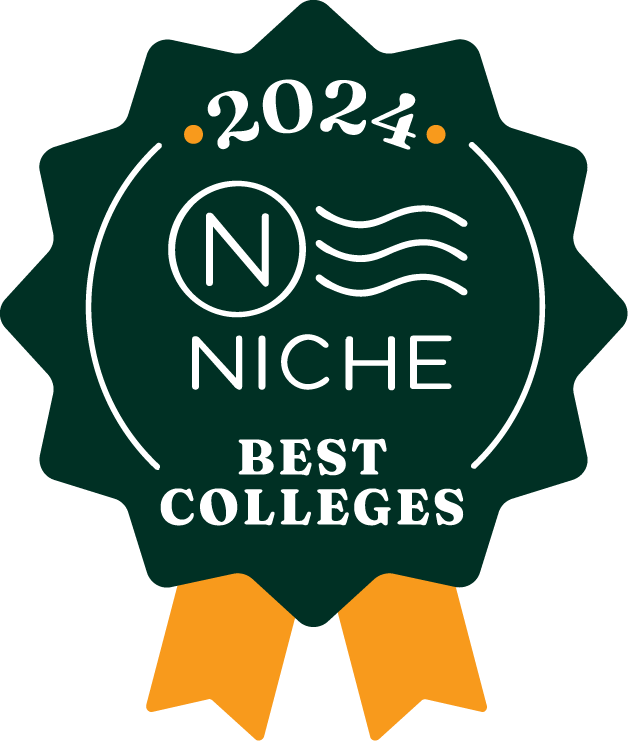 A ribbon signifies the ranking by Niche.com.