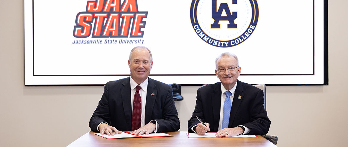 Jacksonville State and Central Alabama Community College MOU Signing