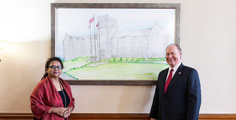 Nanda Patel and President Killingsworth