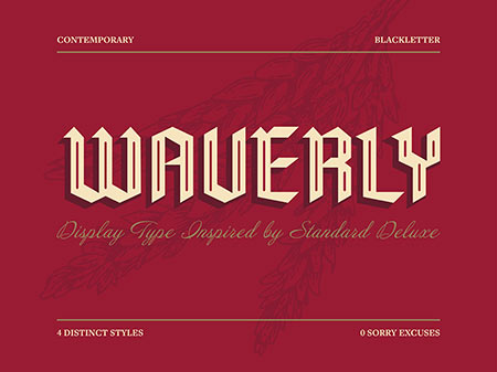 sample of Conner Gayda's winning watery font
