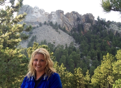 Siskey at Mt. Rushmore. 