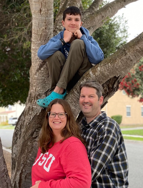 Sandra Arledge and her family