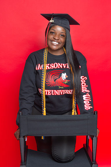 Ashia Hudson will be awarded a bachelor's in social work on Dec. 15.
