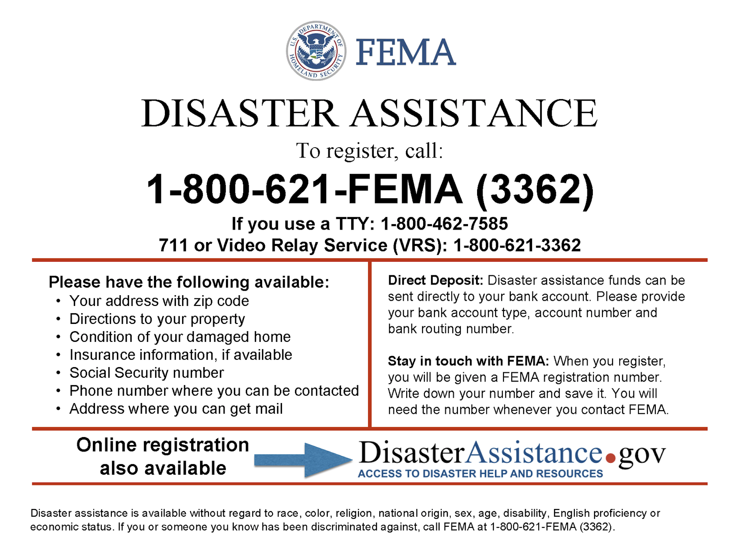 FEMA information