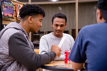 Students at Gaming Day at the Library