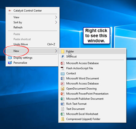 Create Folders