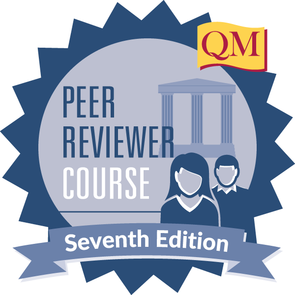 Quality Matters Peer Reviewer Badge