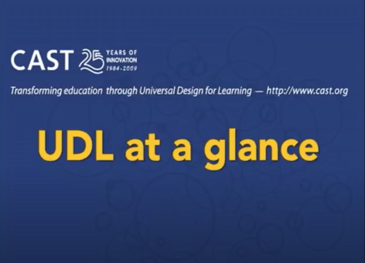 Universal Design for Learning