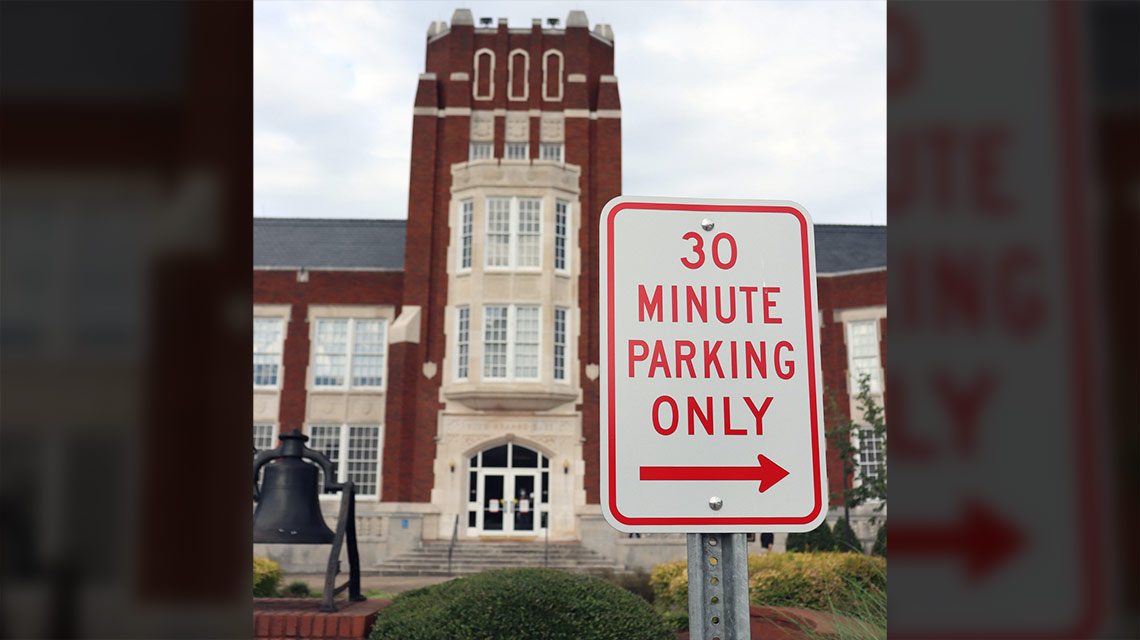 Temporary Parking at Angle Hall